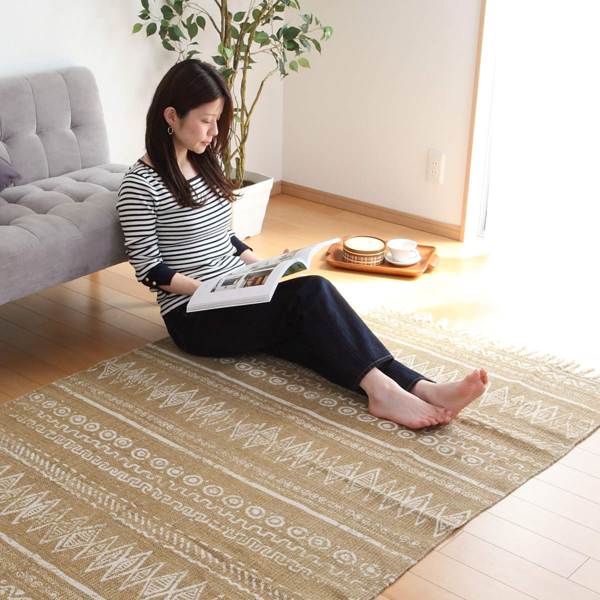 ラグ ラグマット 170×120cm TTR-114B （ カーペット 絨毯 マット