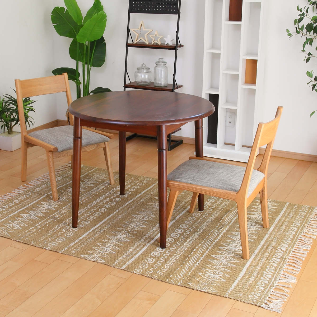 ラグ ラグマット 170×120cm TTR-114B ( カーペット 絨毯 マット コットン 綿 和室 洋室 折りたたみ コンパクト 収納 移動 楽々 滑り止め 床暖 対応 オールシーズン )