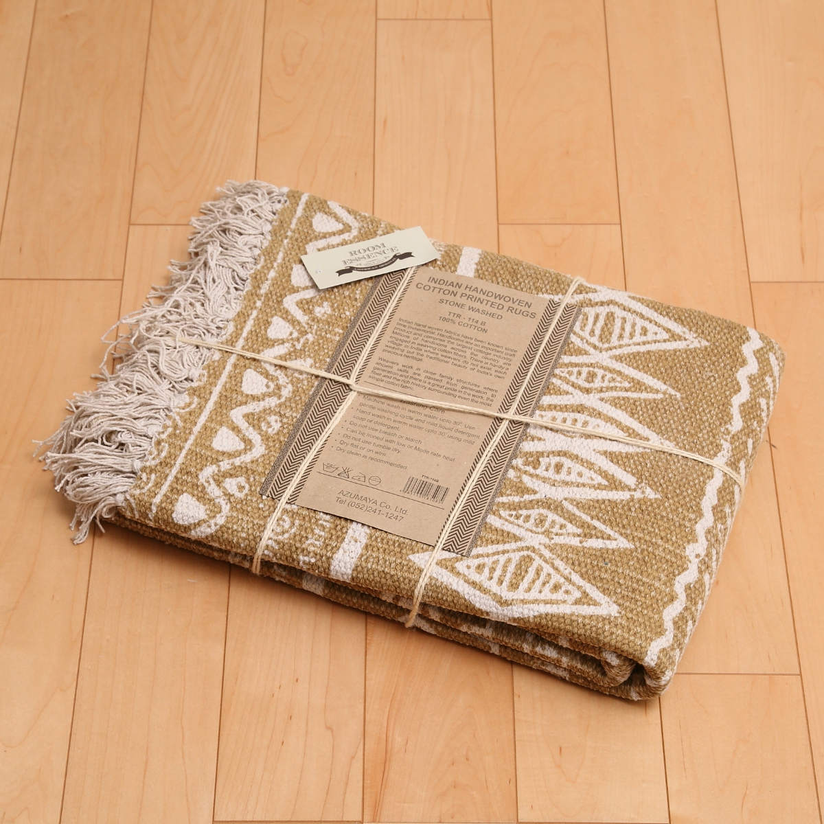 ラグ ラグマット 170×120cm TTR-114B ( カーペット 絨毯 マット コットン 綿 和室 洋室 折りたたみ コンパクト 収納 移動 楽々 滑り止め 床暖 対応 オールシーズン )