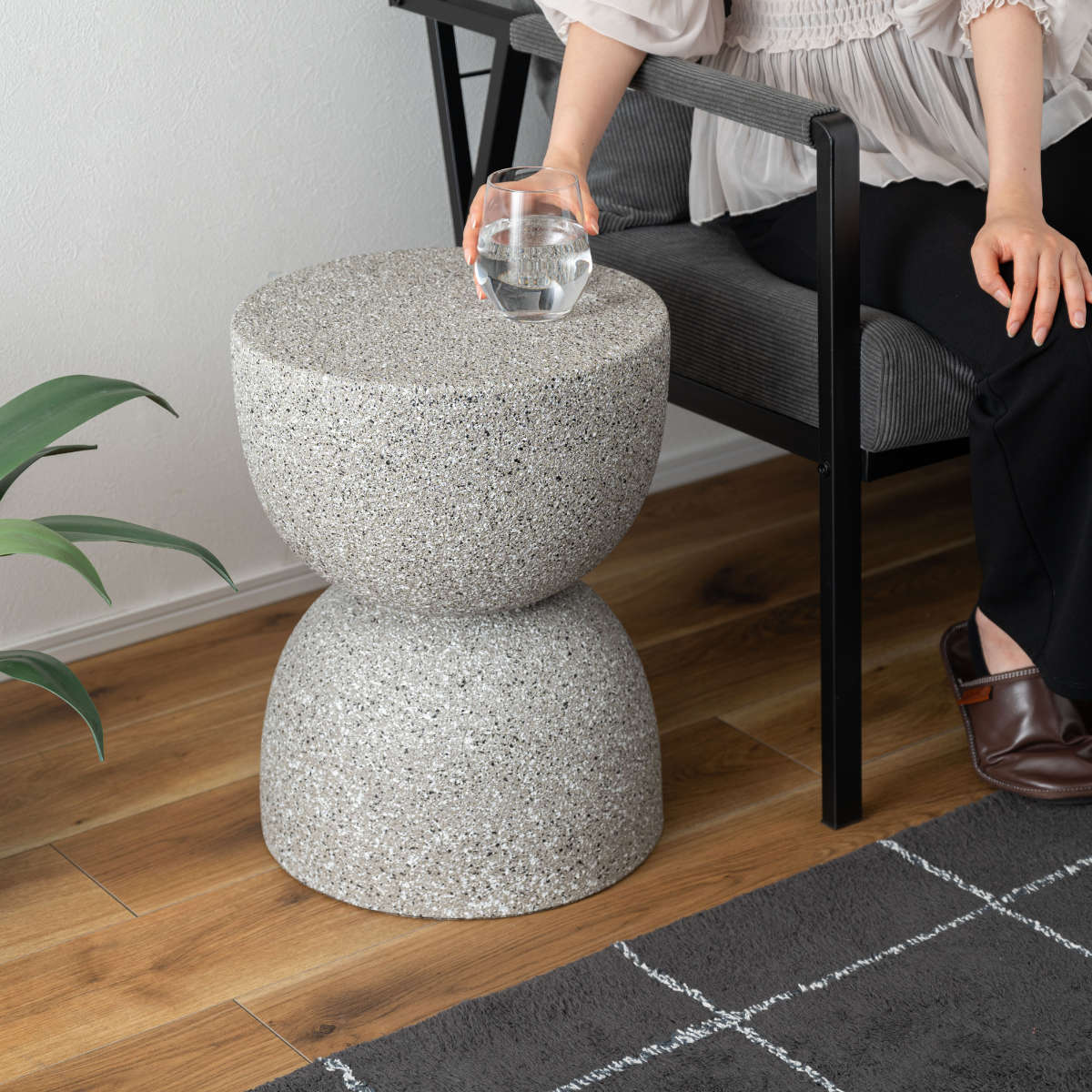 サイドテーブル ナイトテーブル スツール テラゾー 韓国 サイド