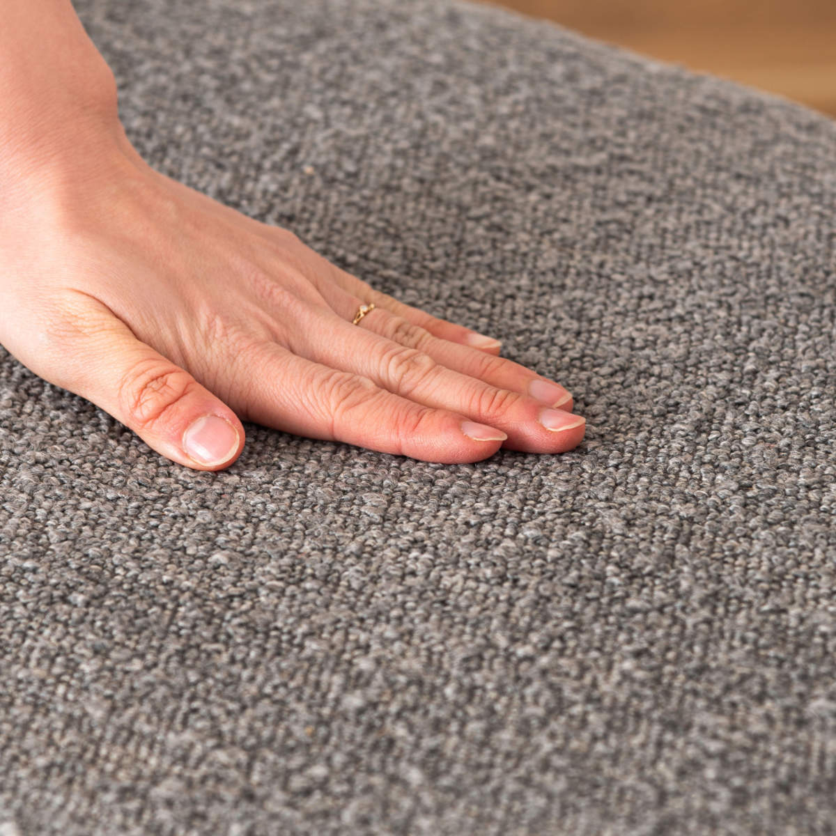 ダイニングチェア 座面高44cm スチール脚 ( チェア 椅子 ファブリック 曲木 ブラウン グレー 肘付き 肘掛 異素材 シンプル ビンテージ調 ) 【ブラウン】 ブラウン