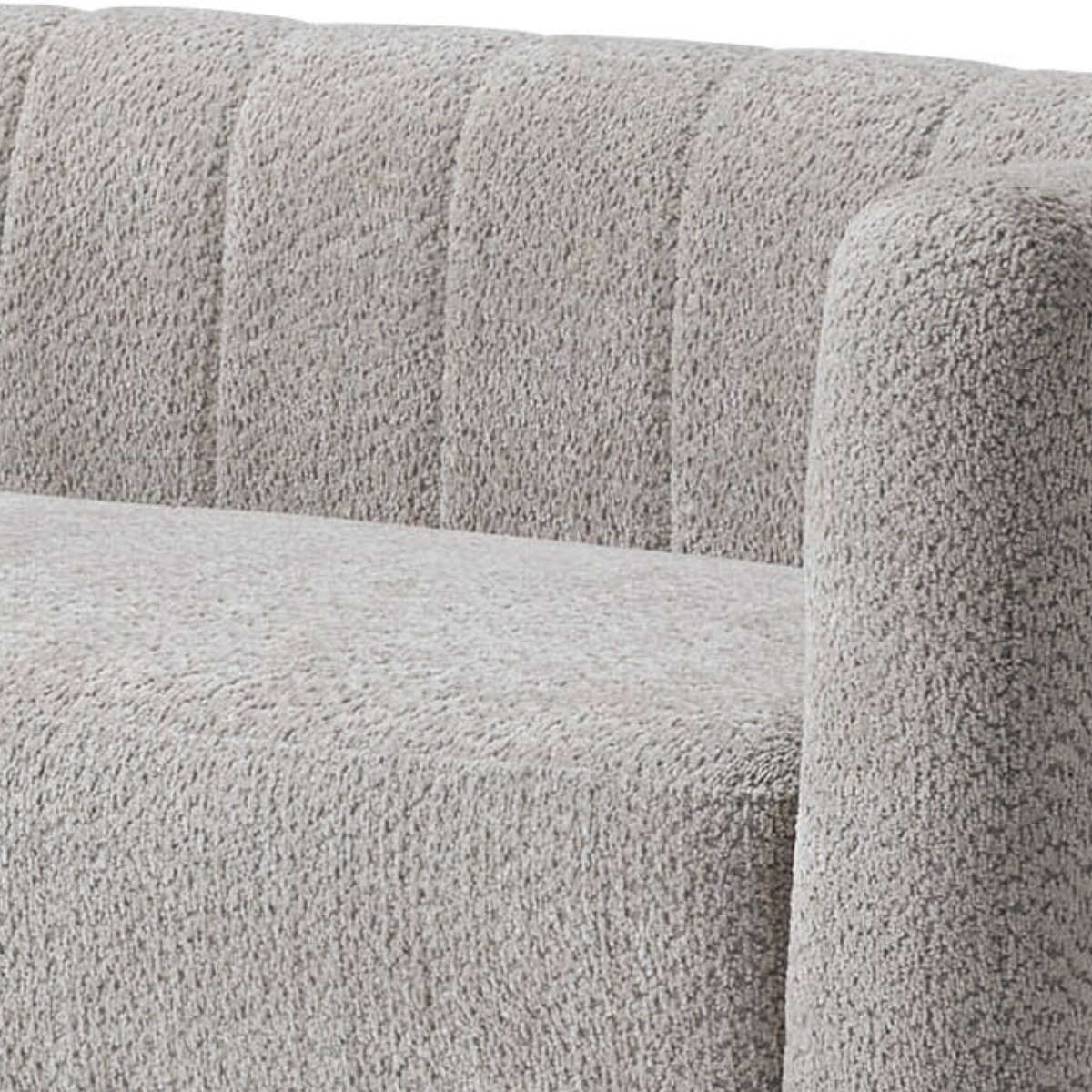 ソファ 2人掛け 幅142cm ( コンパクト ファブリック 天然木 シンプル リビング ダイニング ナチュラル 可愛い 韓国風 北欧 木製脚 ホワイト グレージュ ) 【ホワイト】 ホワイト