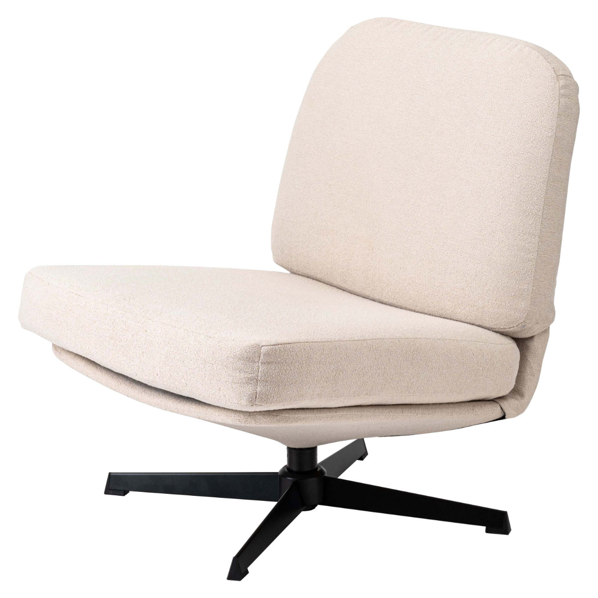 リビングチェア 座面高38cm ラウンジチェア ファブリック座面 ( リラックスチェア ローチェア 椅子 シンプル モダン ホテルライク 1人掛け チェア ) 【チャコールグレー】 チャコールグレー