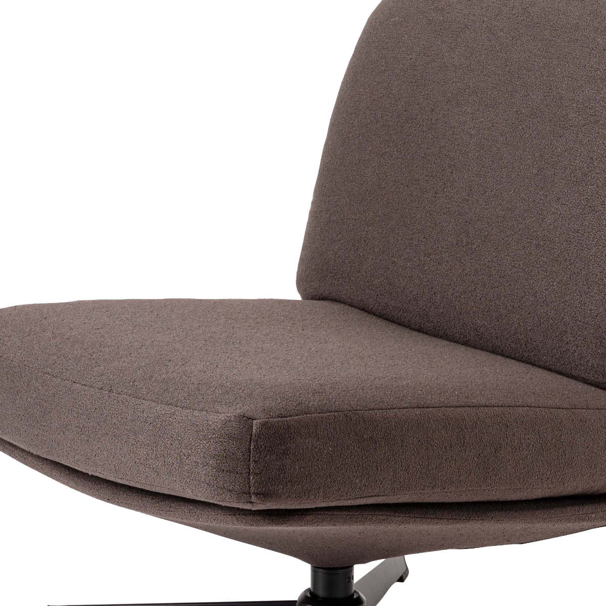 リビングチェア 座面高38cm ラウンジチェア ファブリック座面 ( リラックスチェア ローチェア 椅子 シンプル モダン ホテルライク 1人掛け チェア ) 【チャコールグレー】 チャコールグレー