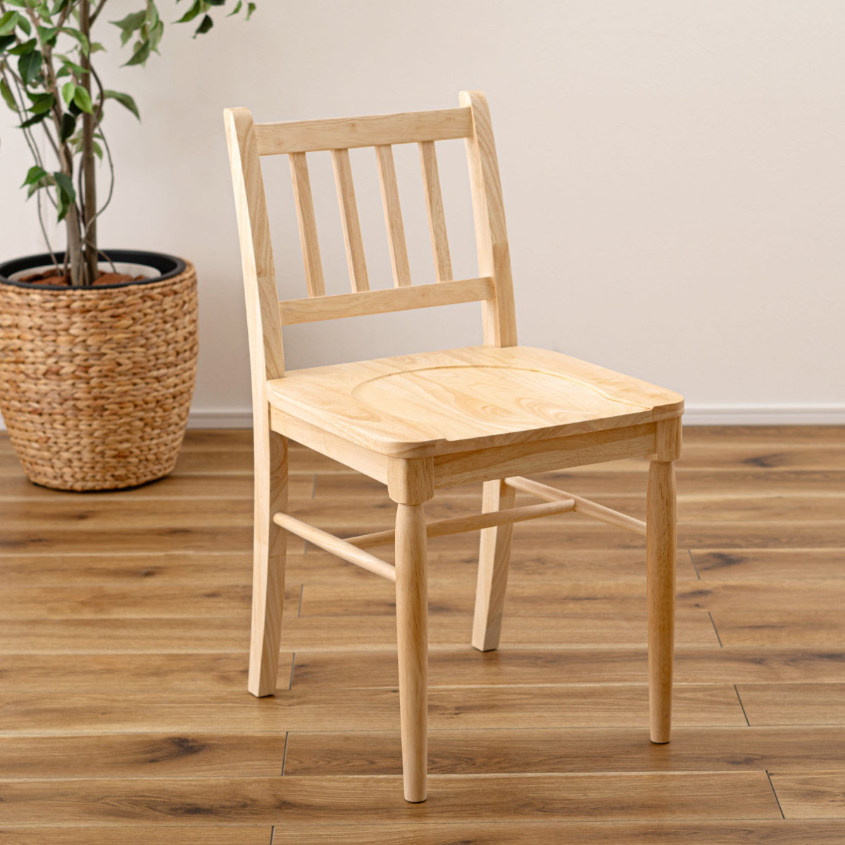 ダイニングチェア 座面高45cm フレンチカントリー風 ( 天然木 木製 ナチュラル カントリー調 チェア 椅子 食卓 ダイニング 可愛い 北欧 シンプル ) 【ホワイト】 ホワイト