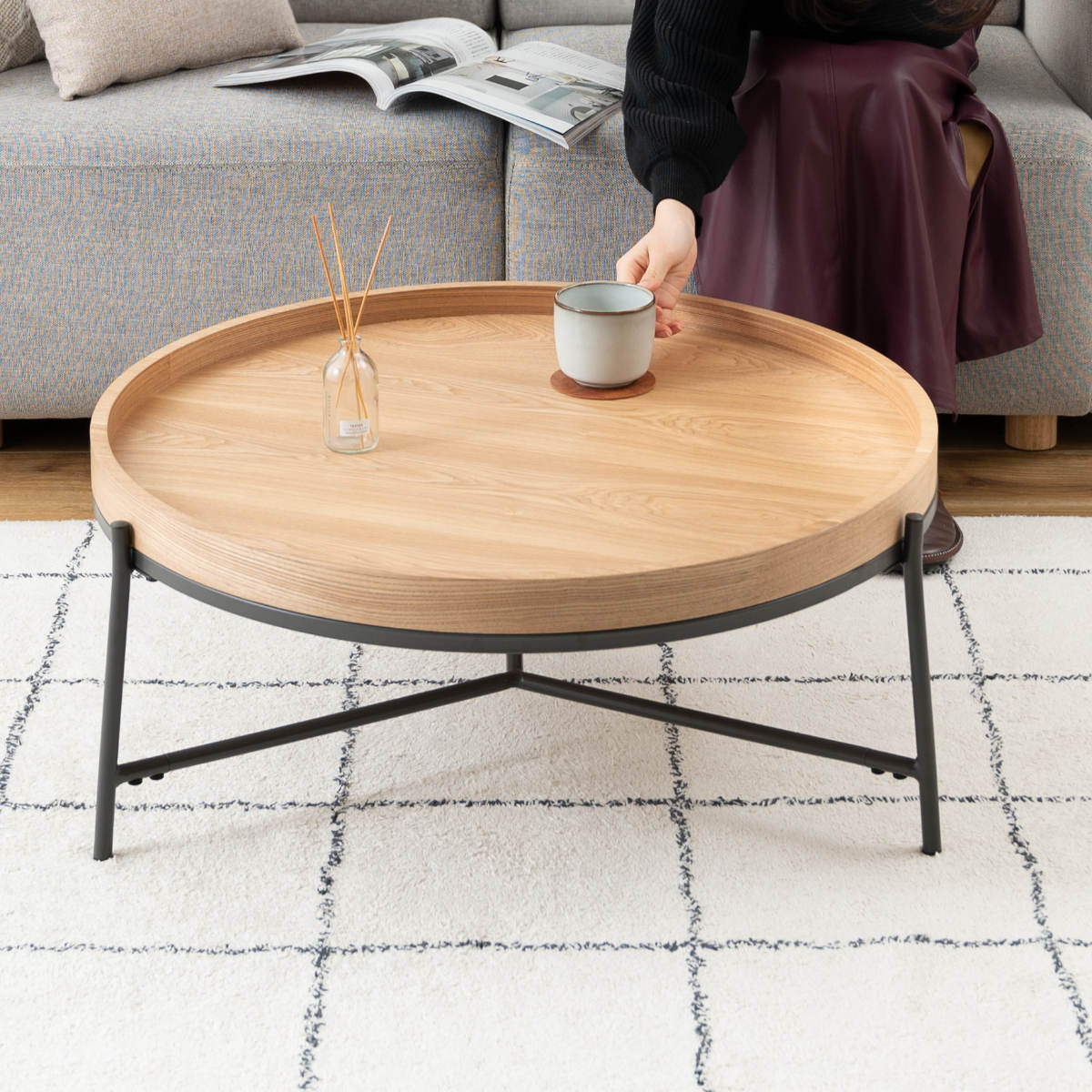 ココンローテーブル アスプルンド 円形センターテーブル RESORTIR】COCON LOW TABLE - SHOP ASPLUND ebisu WEBショップ