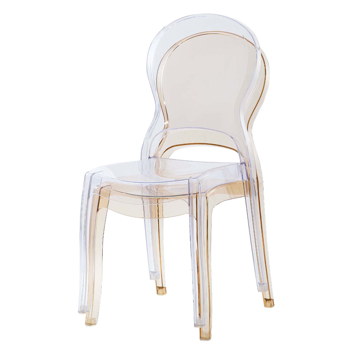 select interior アクリルチェア クリア ダイニングチェア 座面高45cm