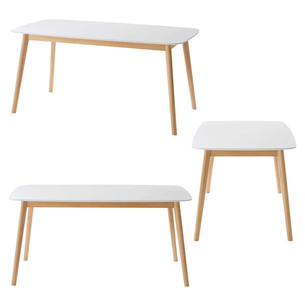 ダイニングテーブル 幅150cm ( 4人掛け 食卓 ダイニング テーブル 木製 長方形 四角 シンプル 北欧 )