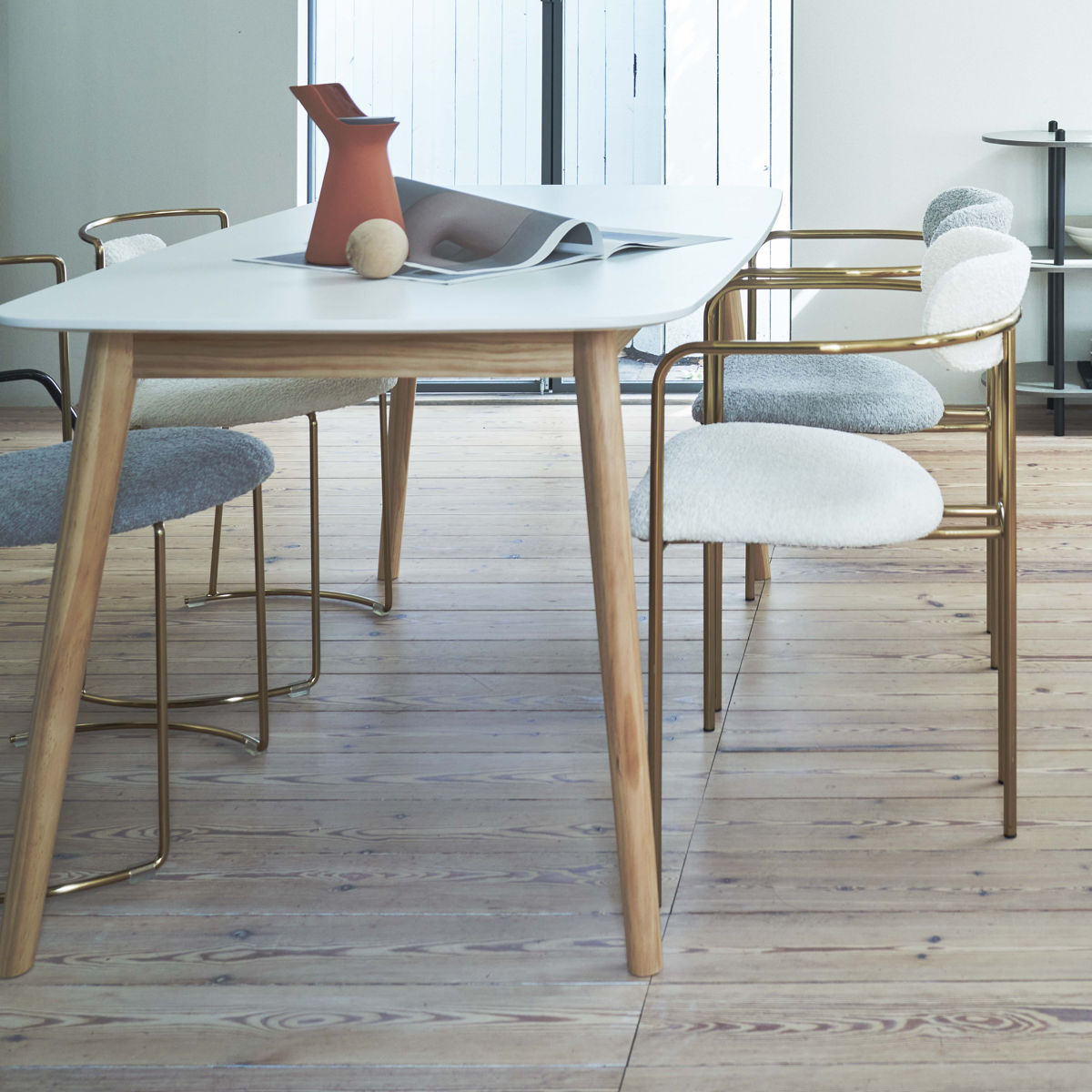 ダイニングテーブル 幅150cm ( 4人掛け 食卓 ダイニング テーブル 木製 長方形 四角 シンプル 北欧 )