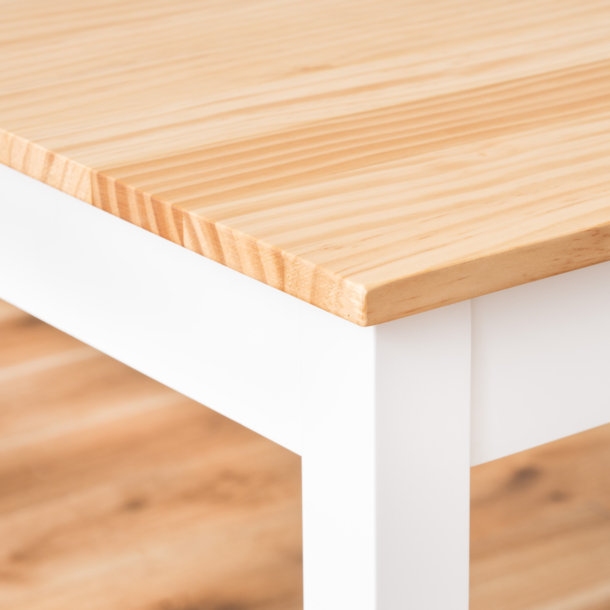 ダイニングテーブル 幅135cm ( 4人掛け 食卓 ダイニング テーブル 木製 天然木 長方形 四角 カントリー調 北欧 ナチュラル )