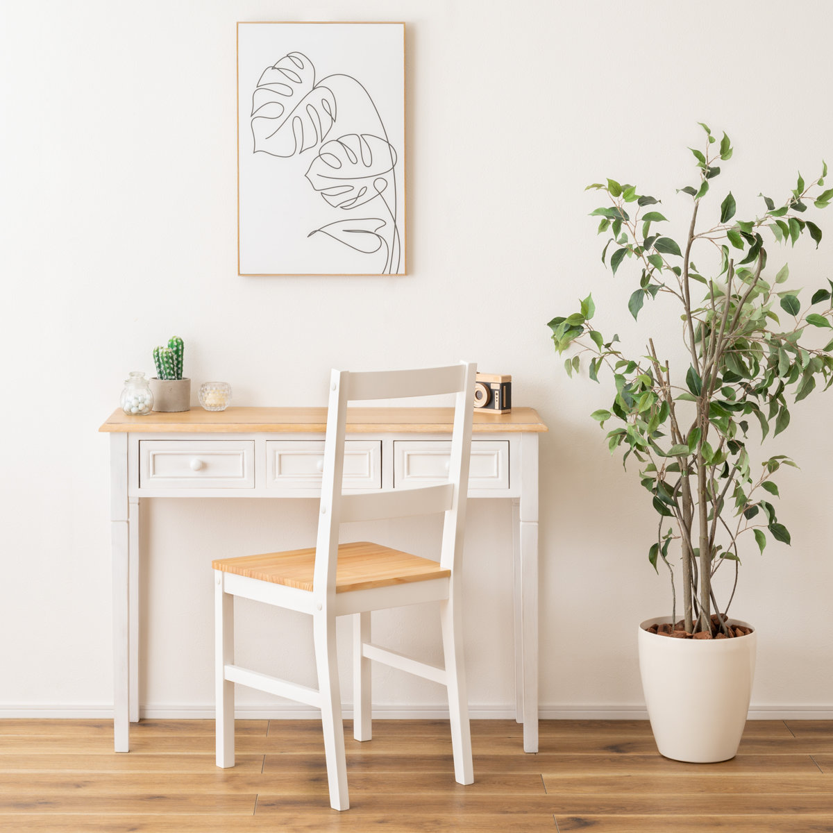 ダイニングチェア 座面高45cm ( 天然木 木脚 チェア 椅子 肘なし 木製 カントリー調 北欧 ナチュラル )