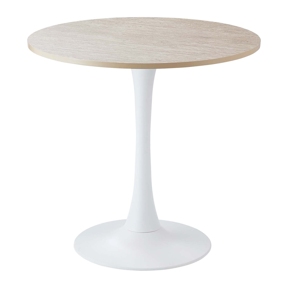 ダイニングテーブル 円型 高さ74cm ( 2人掛け 1人掛け ラウンド テーブル カフェテーブル コンパクト ミニテーブル 1本脚 スチール脚 )