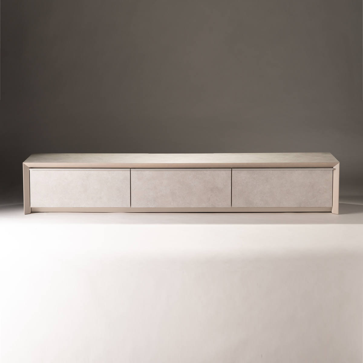 form ローボード 幅180cm アルケミラ 日本製 完成品 ( テレビ台 TV台 テレビボード 収納 ラック フラップ扉 フォーム 引き出し ダークグレー ライトグレー ライトブラウン リビングボード ) 【ライトグレー】 ライトグレー