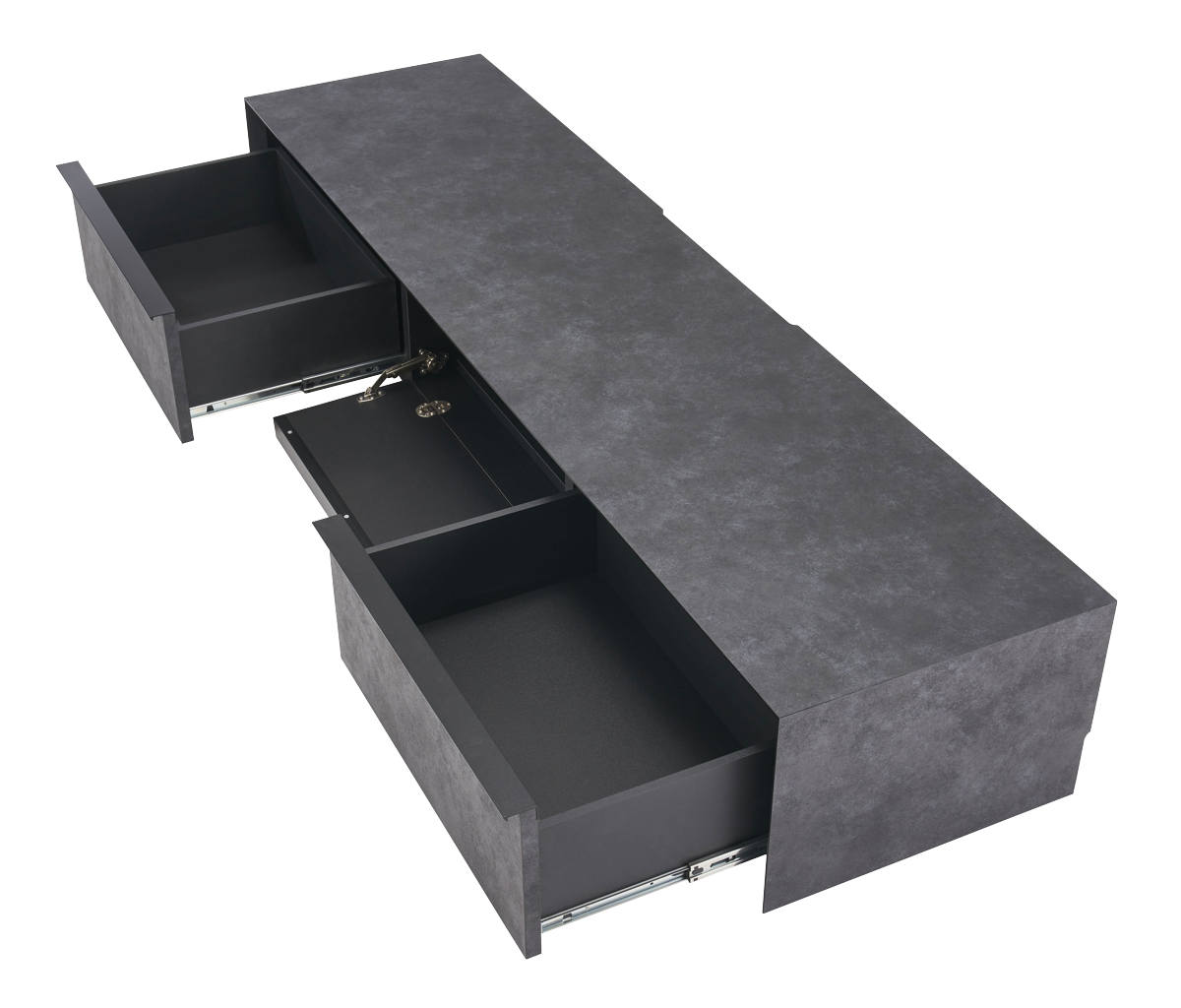 form ローボード 幅180cm アルケミラ 日本製 完成品 ( テレビ台 TV台 テレビボード 収納 ラック フラップ扉 フォーム 引き出し ダークグレー ライトグレー ライトブラウン リビングボード ) 【ライトグレー】 ライトグレー