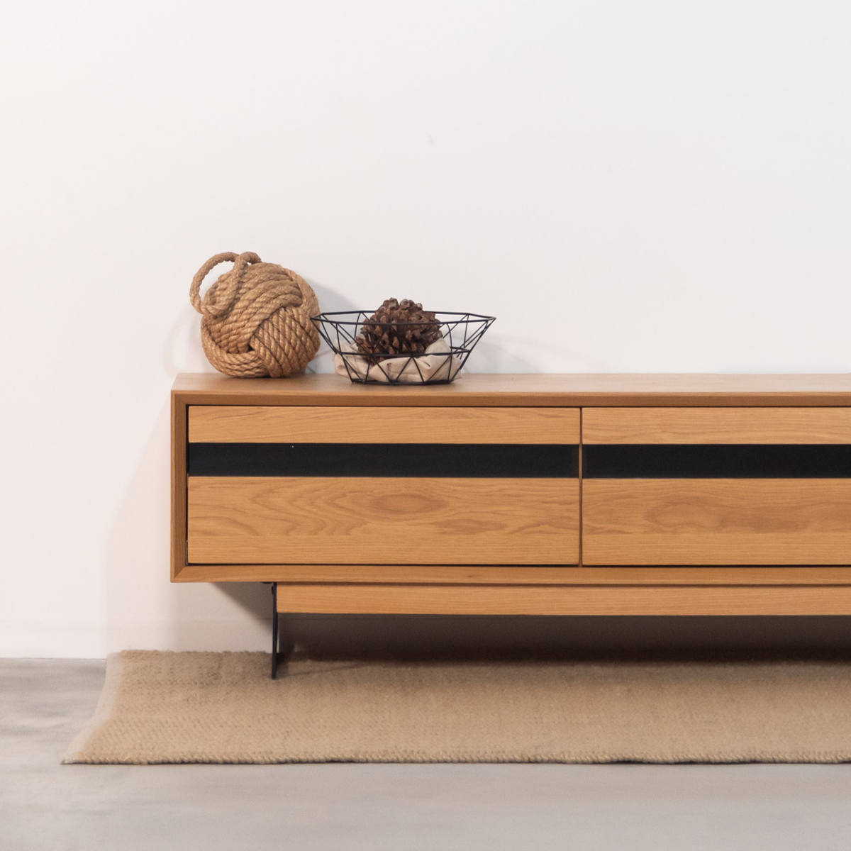 form ローボード 幅180cm メティ 2段階高さ調節 ( テレビ台 TV台 テレビボード 収納 ラック 2way 2段階 フォーム 引き出し 高さ調節 ブラウン ナチュラル リビングボード 天然木 木目 ) 【ブラウン】 ブラウン