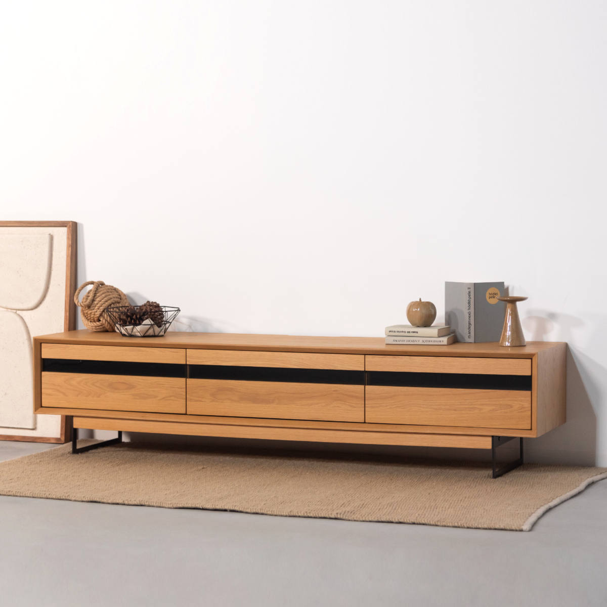 form ローボード 幅180cm メティ 2段階高さ調節 ( テレビ台 TV台 テレビボード 収納 ラック 2way 2段階 フォーム 引き出し 高さ調節 ブラウン ナチュラル リビングボード 天然木 木目 ) 【ブラウン】 ブラウン