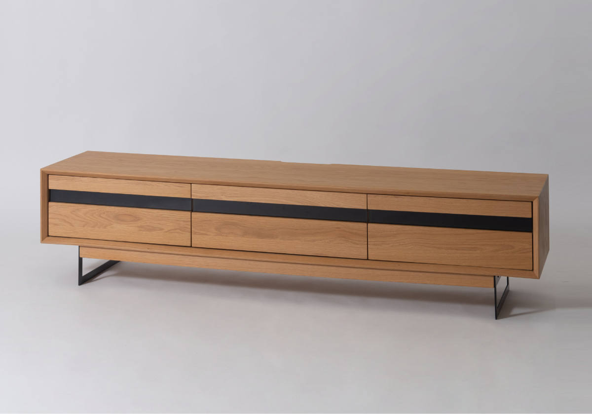 form ローボード 幅180cm メティ 2段階高さ調節 ( テレビ台 TV台 テレビボード 収納 ラック 2way 2段階 フォーム 引き出し 高さ調節 ブラウン ナチュラル リビングボード 天然木 木目 ) 【ブラウン】 ブラウン