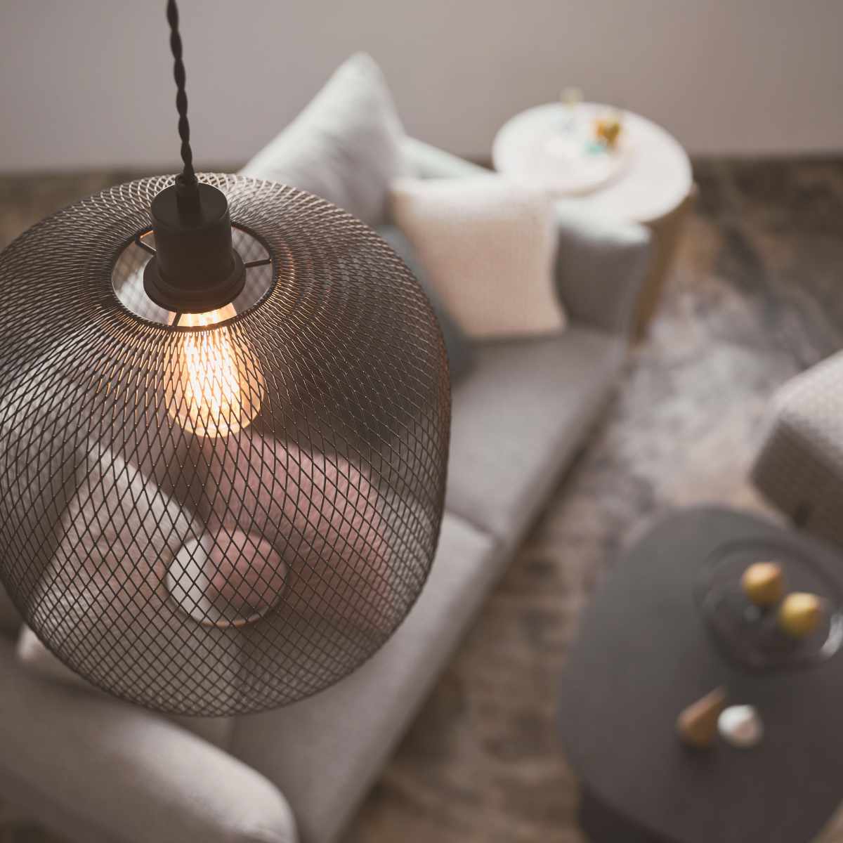 ペンダントライト LED対応 電球付き RIGEL ( リゲル 照明 ライト 吊り下げ 照明器具 メッシュ スチール ブラック ホワイト モノトーン おしゃれ 北欧 モダン シンプル ) 【ブラック】 ブラック