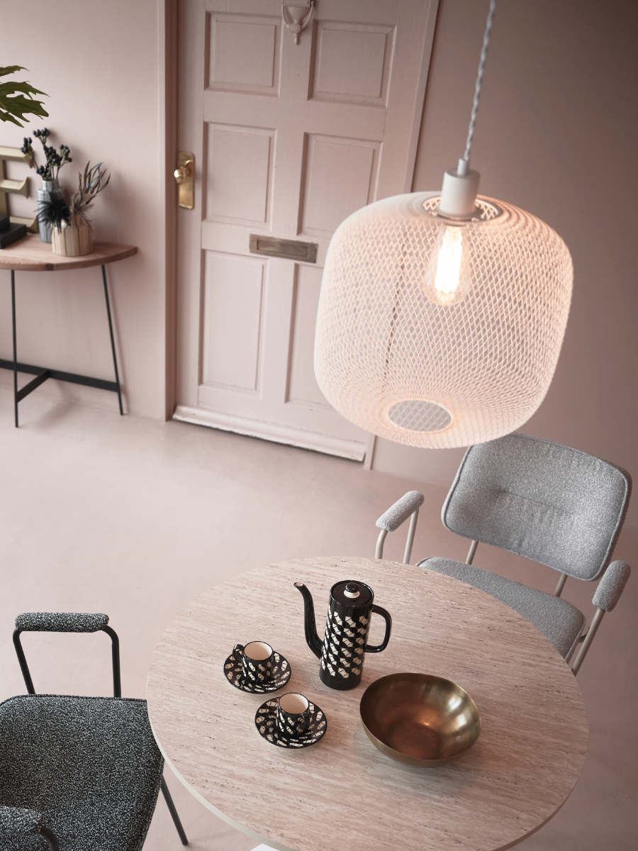 ペンダントライト LED対応 電球付き RIGEL ( リゲル 照明 ライト 吊り下げ 照明器具 メッシュ スチール ブラック ホワイト モノトーン おしゃれ 北欧 モダン シンプル ) 【ブラック】 ブラック