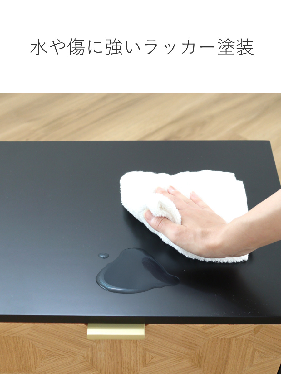 サイドテーブル 幅48cm 収納付 ナイトテーブル ( 収納 チェスト 引き出し 木目 木製 北欧 モダン ミニテーブル ソファ ベッド 横 ) 【ホワイト】 ホワイト