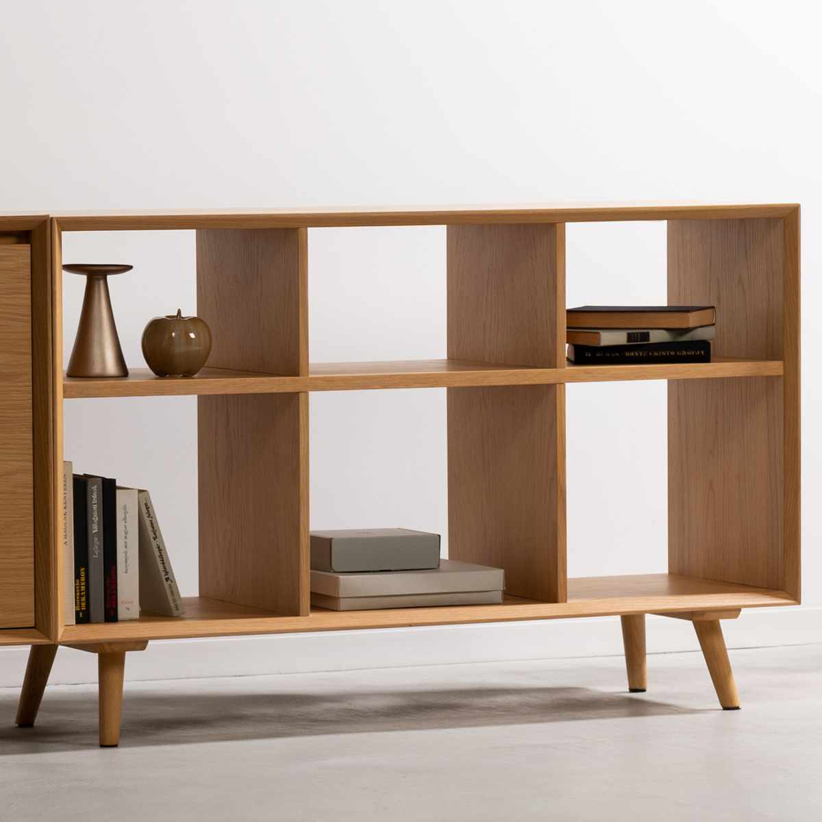 form シェルフ 幅120cm メティ 間仕切り 天然木 ( 棚 ラック 飾り棚 北欧風 収納 お掃除ロボット対応 フォーム リビングボード 本棚 ブラウン ナチュラル オーク ) 【ナチュラル】 ナチュラル