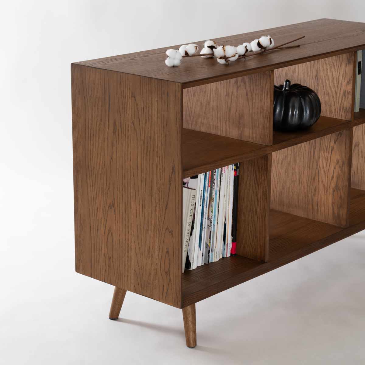 form シェルフ 幅120cm メティ 間仕切り 天然木 ( 棚 ラック 飾り棚 北欧風 収納 お掃除ロボット対応 フォーム リビングボード 本棚 ブラウン ナチュラル オーク ) 【ナチュラル】 ナチュラル