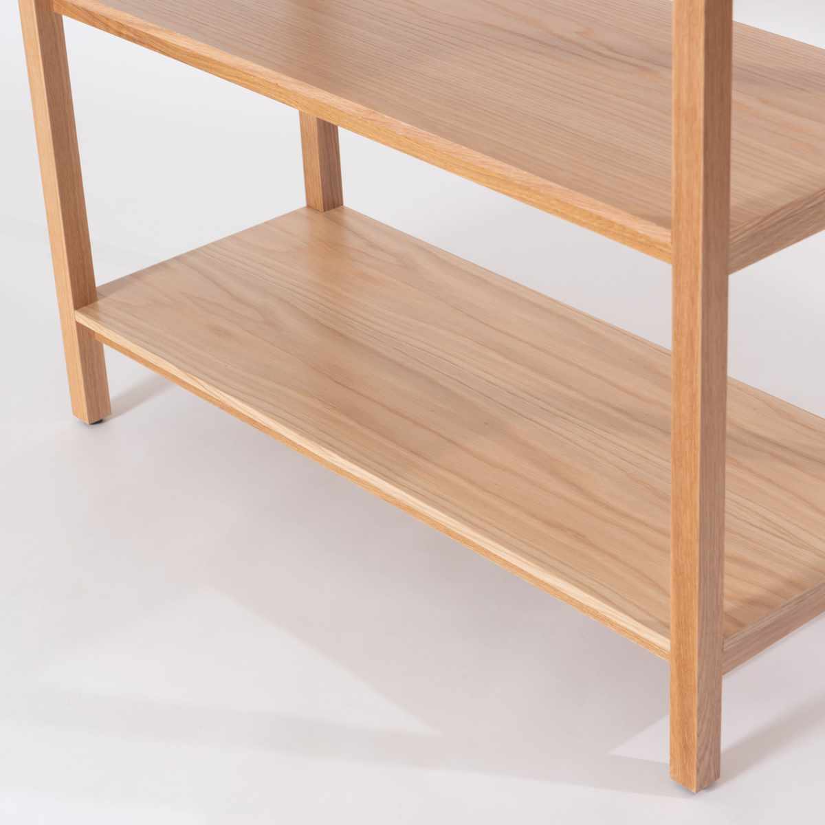 form オープンシェルフ 幅90cm キャラウェイ 天然木 完成品 ( シェルフ 棚 ラック 飾り棚 北欧風 収納 2段 フォーム リビングボード 本棚 ブラウン ナチュラル オーク 間仕切り ) 【ブラウン】 ブラウン