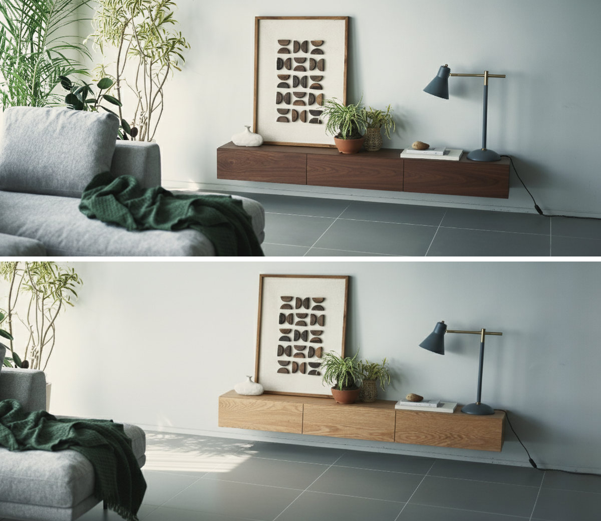 form フロートボード 幅180cm ミルラ 日本製 完成品 ( 要施工業者 壁掛け フロート テレビボード 棚 ラック フラップ扉 フォーム 壁付 壁面 壁掛けテレビ ローボード グレー ホワイト ブラウン ナチュラル ) 【ブラウン】 ブラウン