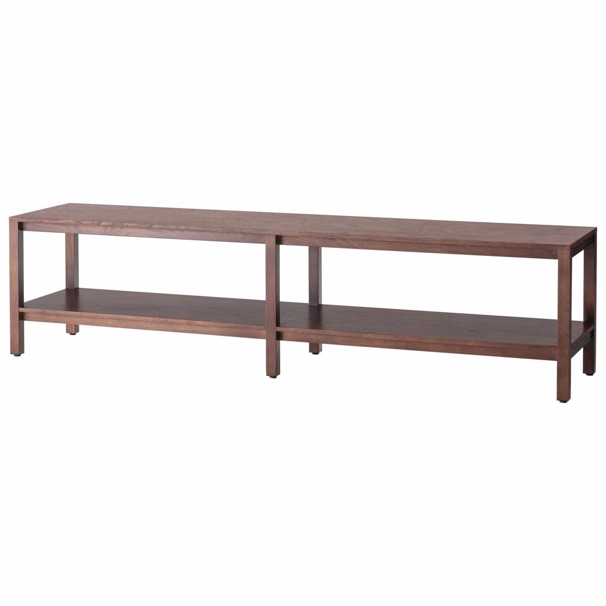 form ローボード 幅160cm キャラウェイ 70型対応 天然木 完成品 ( テレビ台 TV台 テレビボード 木製 棚 ラック アジャスター付 フォーム リビングボード シェルフ 本棚 飾り棚 ブラウン ナチュラル ) 【ブラウン】 ブラウン