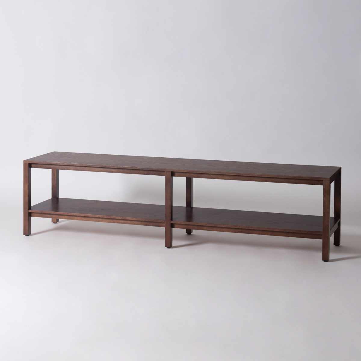 form ローボード 幅160cm キャラウェイ 70型対応 天然木 完成品 ( テレビ台 TV台 テレビボード 木製 棚 ラック アジャスター付 フォーム リビングボード シェルフ 本棚 飾り棚 ブラウン ナチュラル ) 【ブラウン】 ブラウン