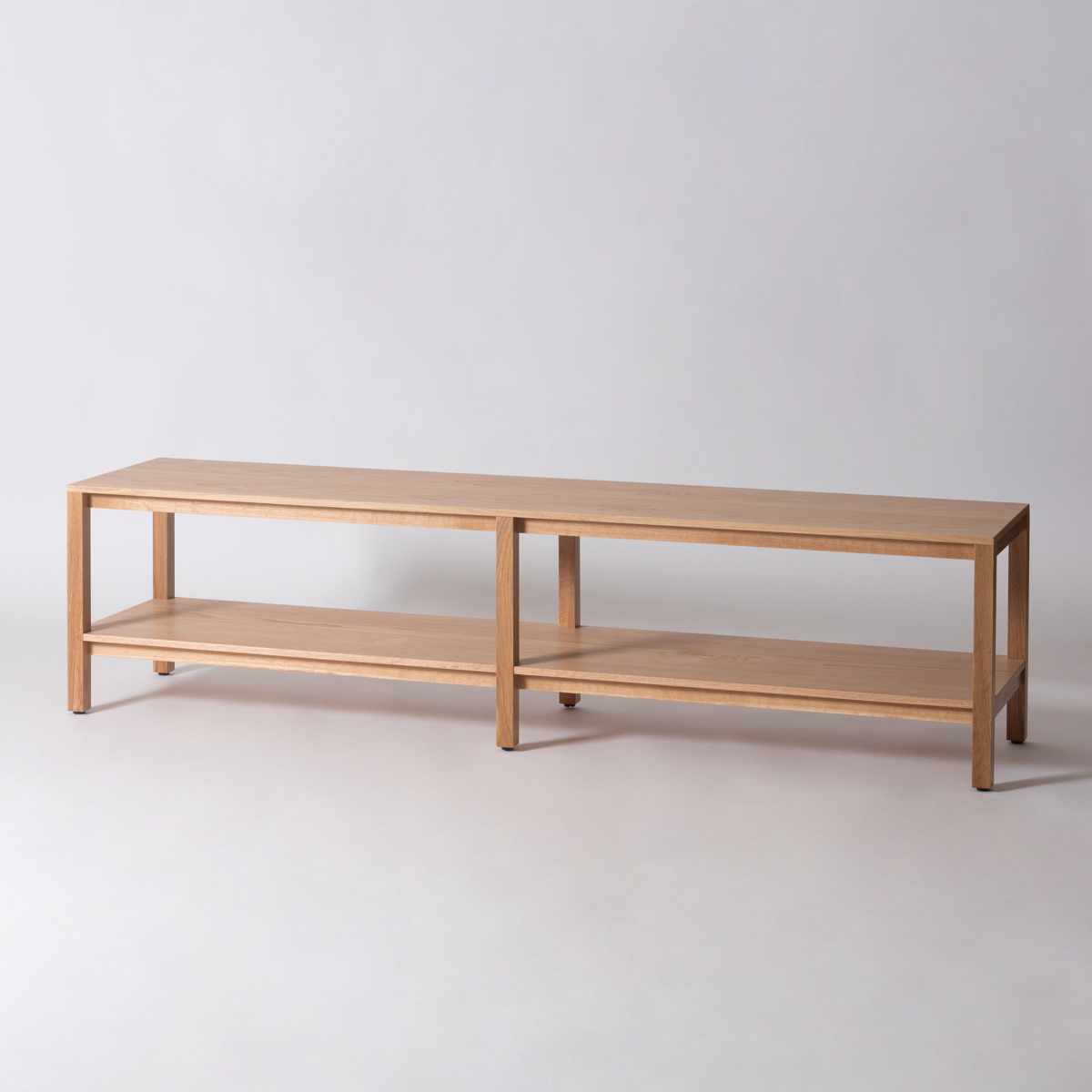 form ローボード 幅160cm キャラウェイ 70型対応 天然木 完成品 ( テレビ台 TV台 テレビボード 木製 棚 ラック アジャスター付 フォーム リビングボード シェルフ 本棚 飾り棚 ブラウン ナチュラル ) 【ブラウン】 ブラウン