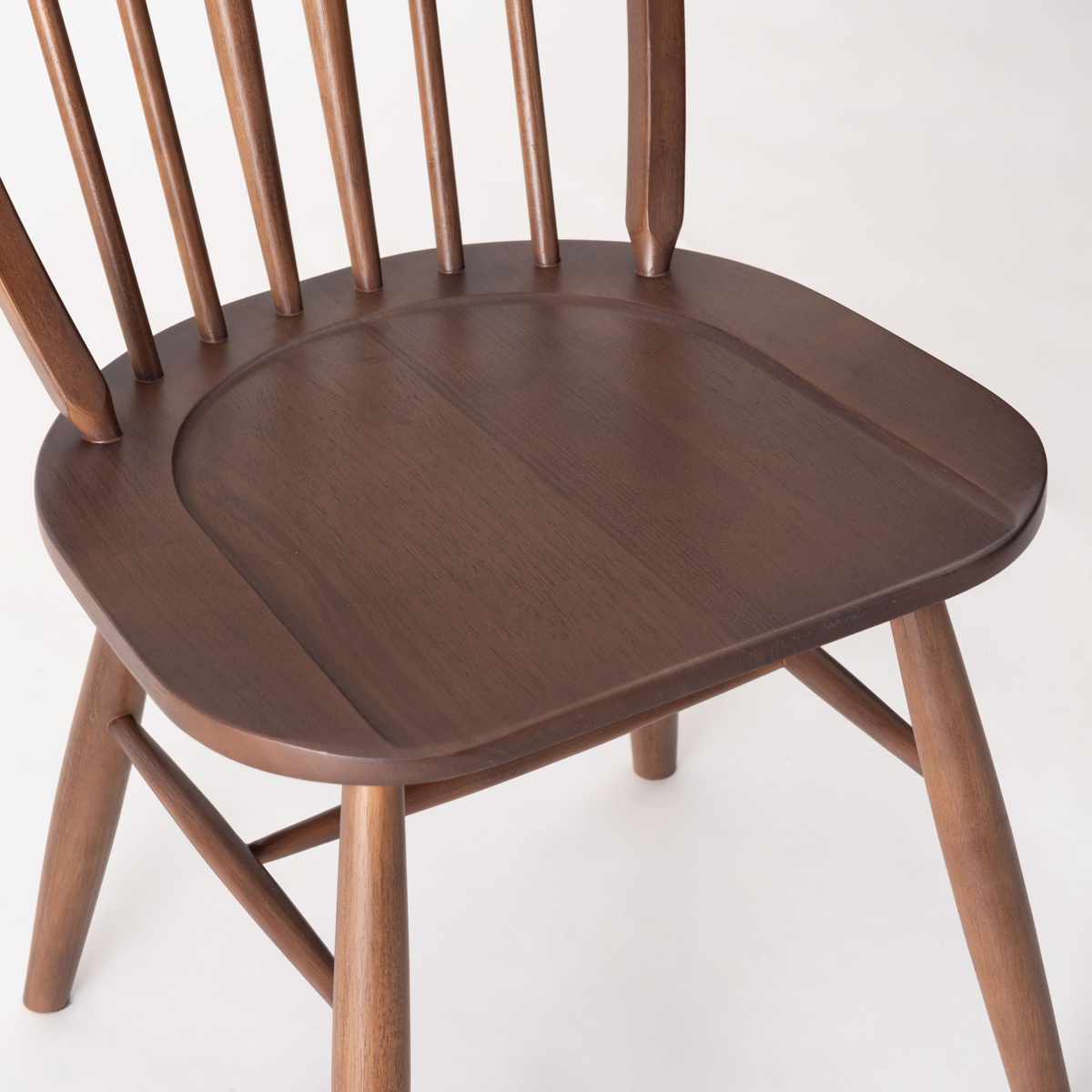 ダイニングチェア 座面高43.5cm ウィンザーチェア タイム form ( チェア ダイニング イス 椅子 食卓椅子 完成品 木製 天然木 チェアー いす 食卓 リビング ダイニングチェアー リビングチェア 木製椅子 ) 【ブラック】 ブラック