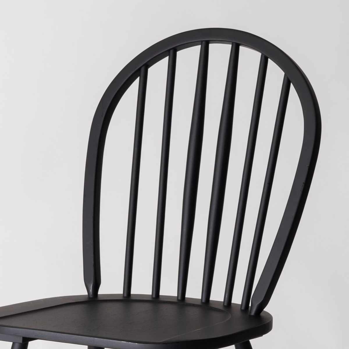 ダイニングチェア 座面高43.5cm ウィンザーチェア タイム form ( チェア ダイニング イス 椅子 食卓椅子 完成品 木製 天然木 チェアー いす 食卓 リビング ダイニングチェアー リビングチェア 木製椅子 ) 【ブラック】 ブラック