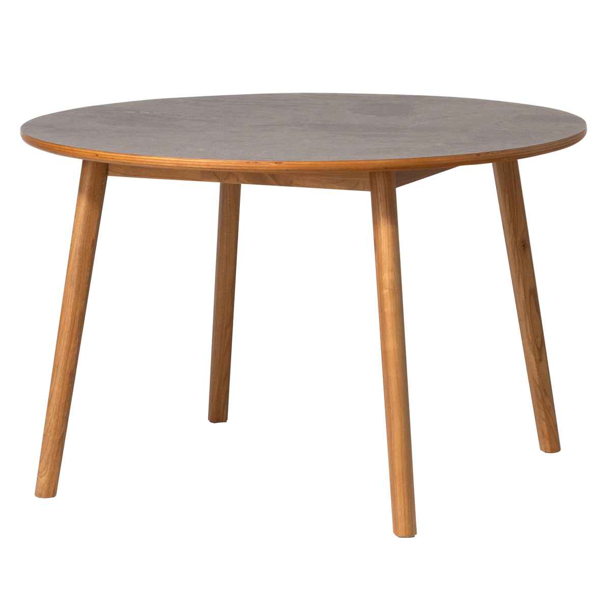 ダイニングテーブル 円型 直径114cm アーティーク form ( テーブル 食卓テーブル 丸 机 木製 天然木 丸テーブル 石目調 ダイニング 食卓 リビングテーブル 作業台 木製テーブル ウッドテーブル コンパクト 円形 円卓 ) 【ホワイト】 ホワイト