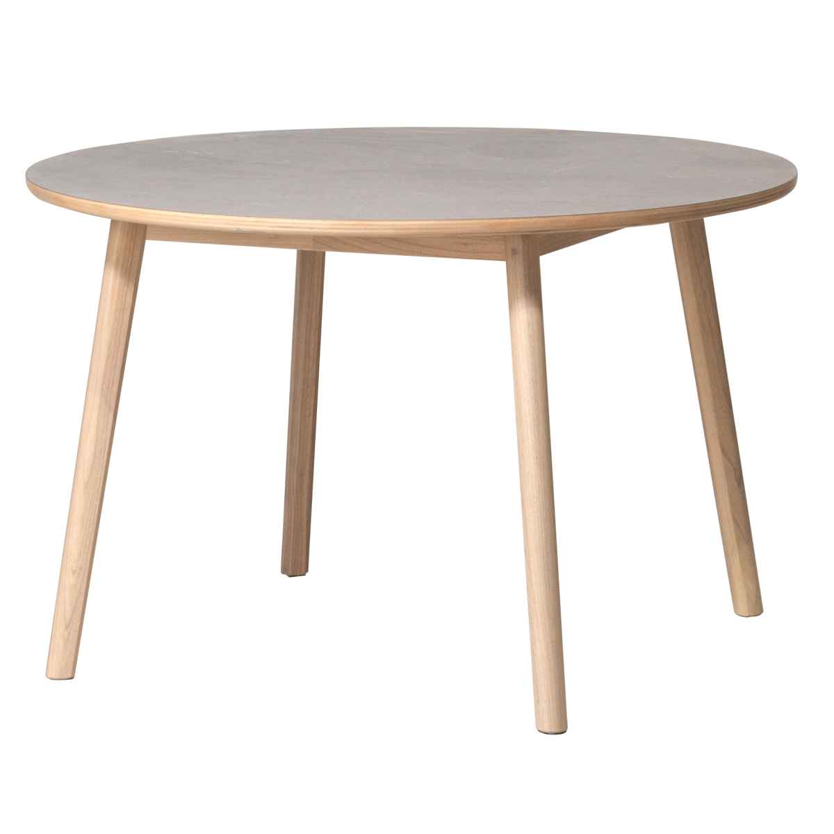 ダイニングテーブル 円型 直径114cm アーティーク form ( テーブル 食卓テーブル 丸 机 木製 天然木 丸テーブル 石目調 ダイニング 食卓 リビングテーブル 作業台 木製テーブル ウッドテーブル コンパクト 円形 円卓 ) 【ホワイト】 ホワイト