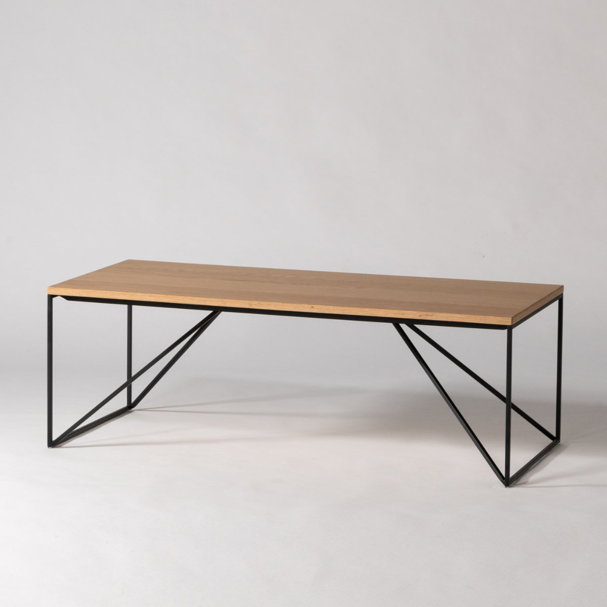 リビングテーブル 幅110cm シンプル センターテーブル クローブ form ( ローテーブル テーブル 机 長方形 木製 天然木 奥行50cm アイアン 細脚 完成品 リビング 木製テーブル おしゃれ コーヒーテーブル ) 【ブラウン】 ブラウン