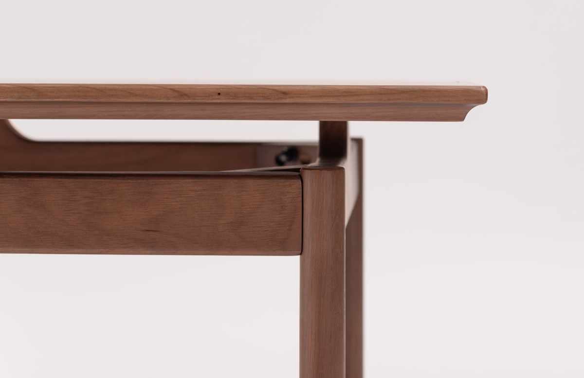 リビングテーブル 幅120cm センターテーブル サントリナ form ( ローテーブル テーブル 机 長方形 木製 天然木 奥行48cm リビング 木製テーブル おしゃれ コーヒーテーブル 幕板 ) 【ブラウン】 ブラウン