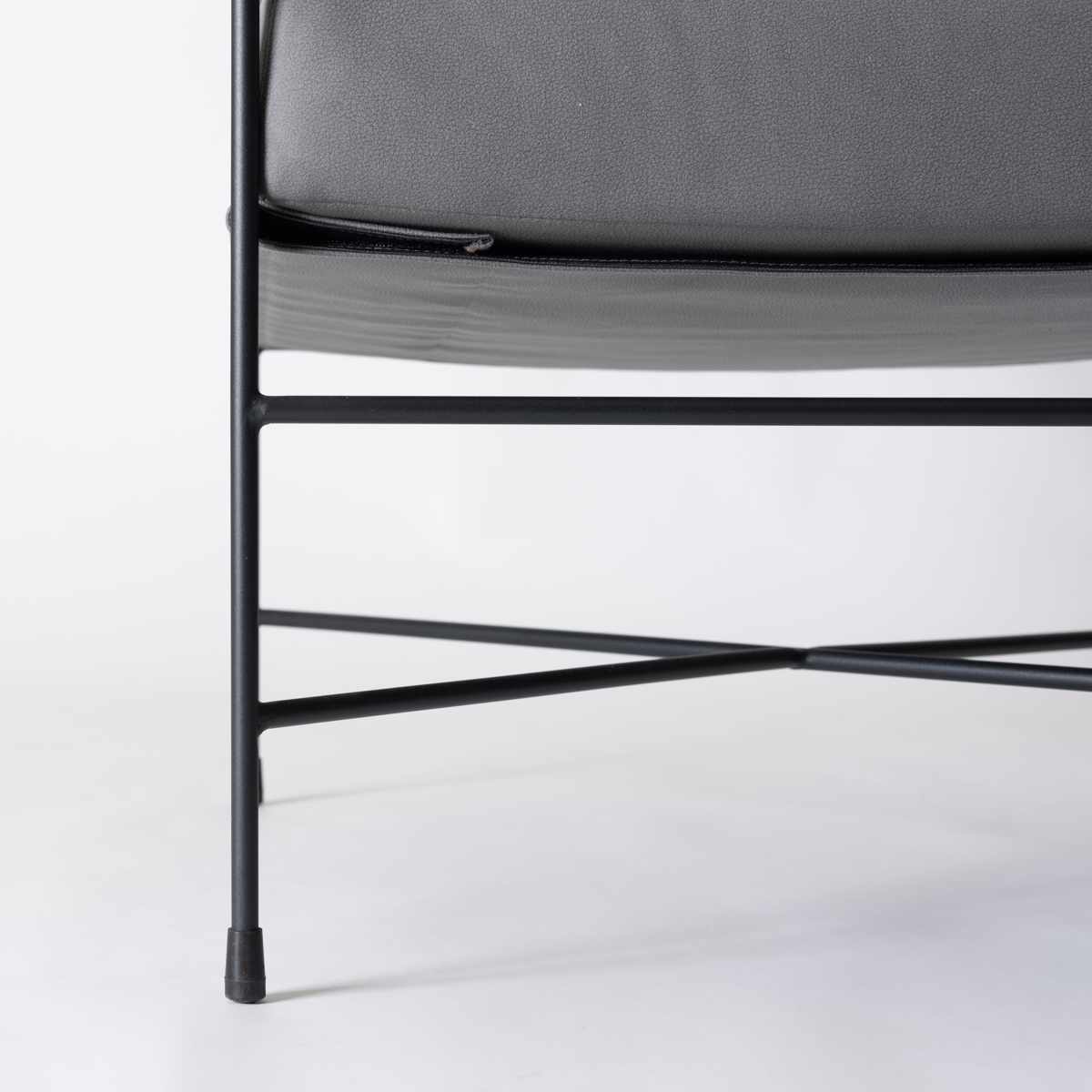 ラウンジチェア 座面高43cm 肘付 リビングチェア アニス form ( チェア 椅子 イス パーソナルチェア ファブリック スチール 肘掛け チェアー いす リビング アームチェア 天然木 木製 肘付き ) 【グレー】 グレー