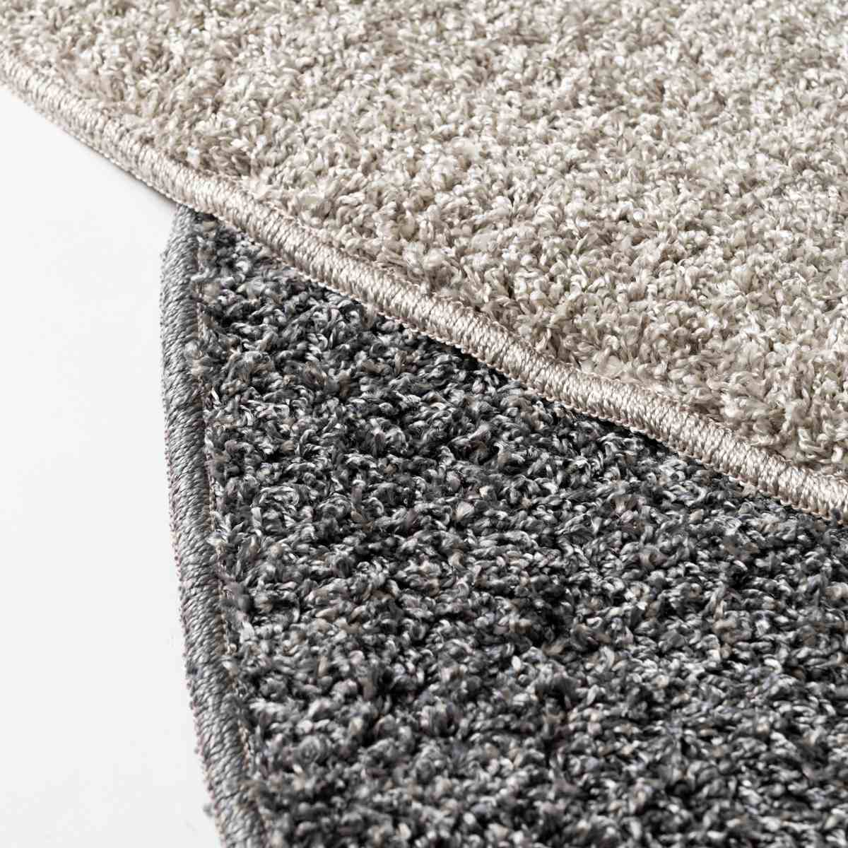 ラグ 直径160cm 円型 床暖房対応 form ( ラグマット カーペット 絨毯 じゅうたん マット 床暖対応 床暖 床暖房 アクセントラグ ホットカーペット対応 防ダニ 抗菌防臭 防炎機能 インテリア ふんわり ) 【ライトグレー】 ライトグレー