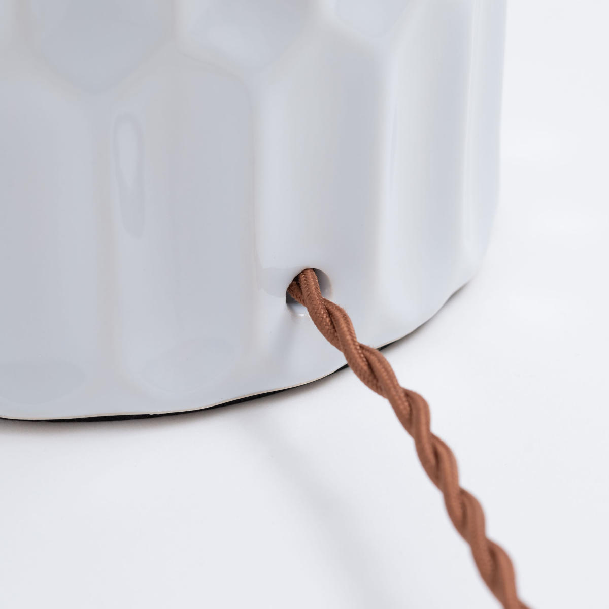 テーブルライト LED対応 電球付き 陶器 布シェード ( MYRE マイア 卓上 ライト 照明 布 シェード 北欧 ナチュラル おしゃれ シンプル )