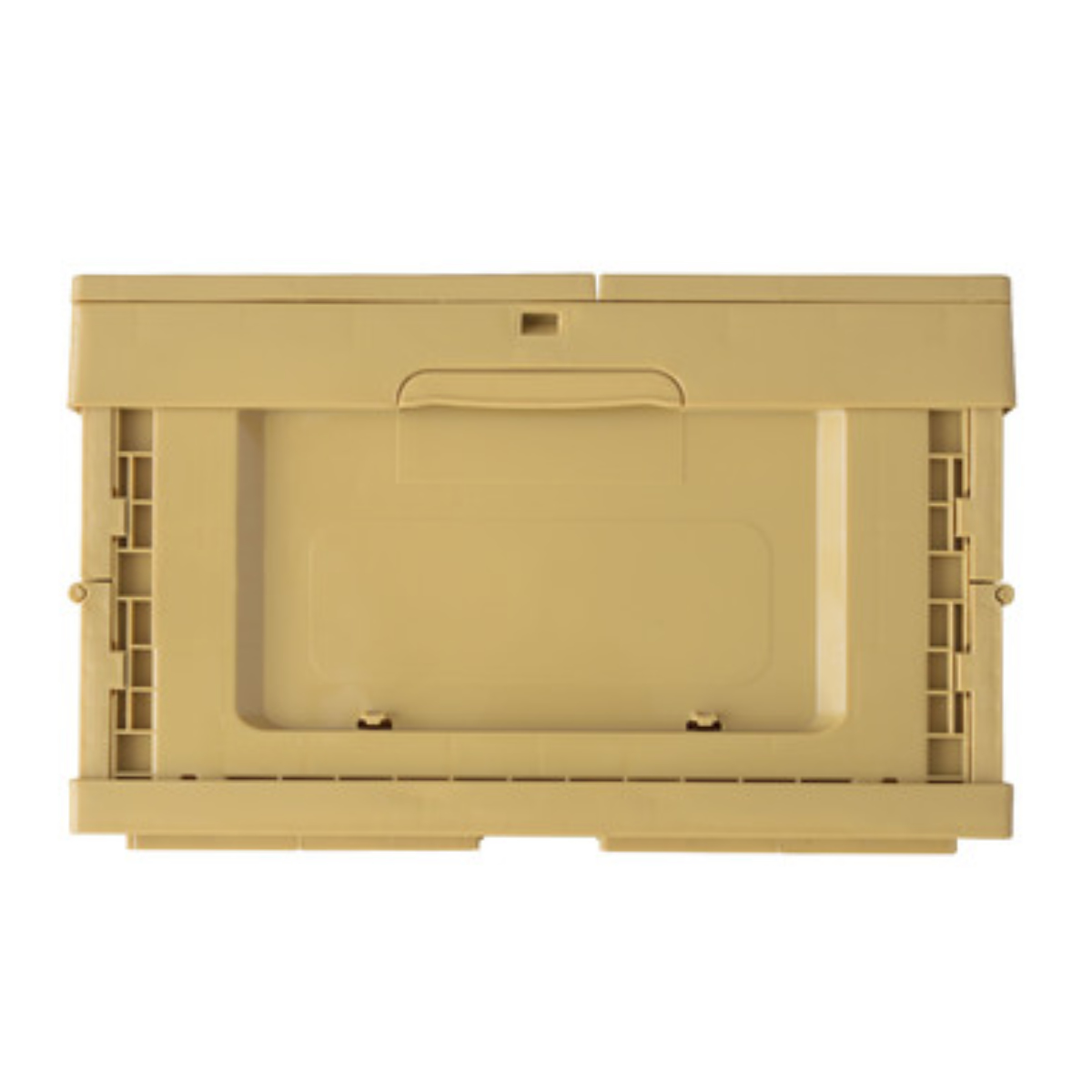 収納ボックス フォールディング コンテナ S 折りたたみ ふた付き 幅59×奥行40×高さ24.5cm ( ボックス 収納 蓋 蓋付き 収納ケース ケース おしゃれ 積み重ね 積める スタッキング 収納コンテナ 組み立て簡単 小物 小物収納 ) 【ブラック】 ブラック