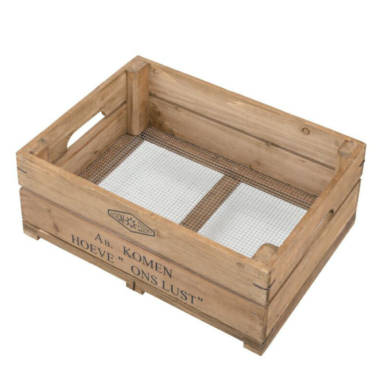 収納ボックス ウッドボックス ハーフサイズ 木製 持ち手付き 幅50×奥行37×高さ20cm ( 天然木 スタッキング 積み重ね 木箱 ヴィンテージ 収納 アンティーク 野菜ストッカー キッチン収納 ガーデニング ガーデニング雑貨 おしゃれ )