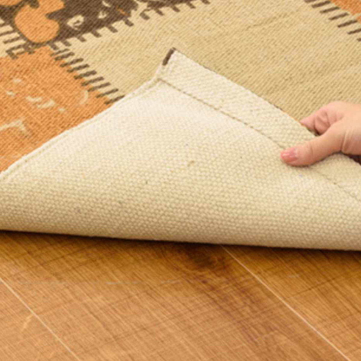 玄関マット 室内 パッチワークミニマット 45×75 ( マット ラグ コットン 敷物 インテリア おしゃれ 薄手 軽量 滑り止め 幅75cm キッチン リビング 寝室 洗面所 ランドリー 室内用マット 玄関 脱衣所 洗面 敷き物 綿 ) 【ブルー】 ブルー