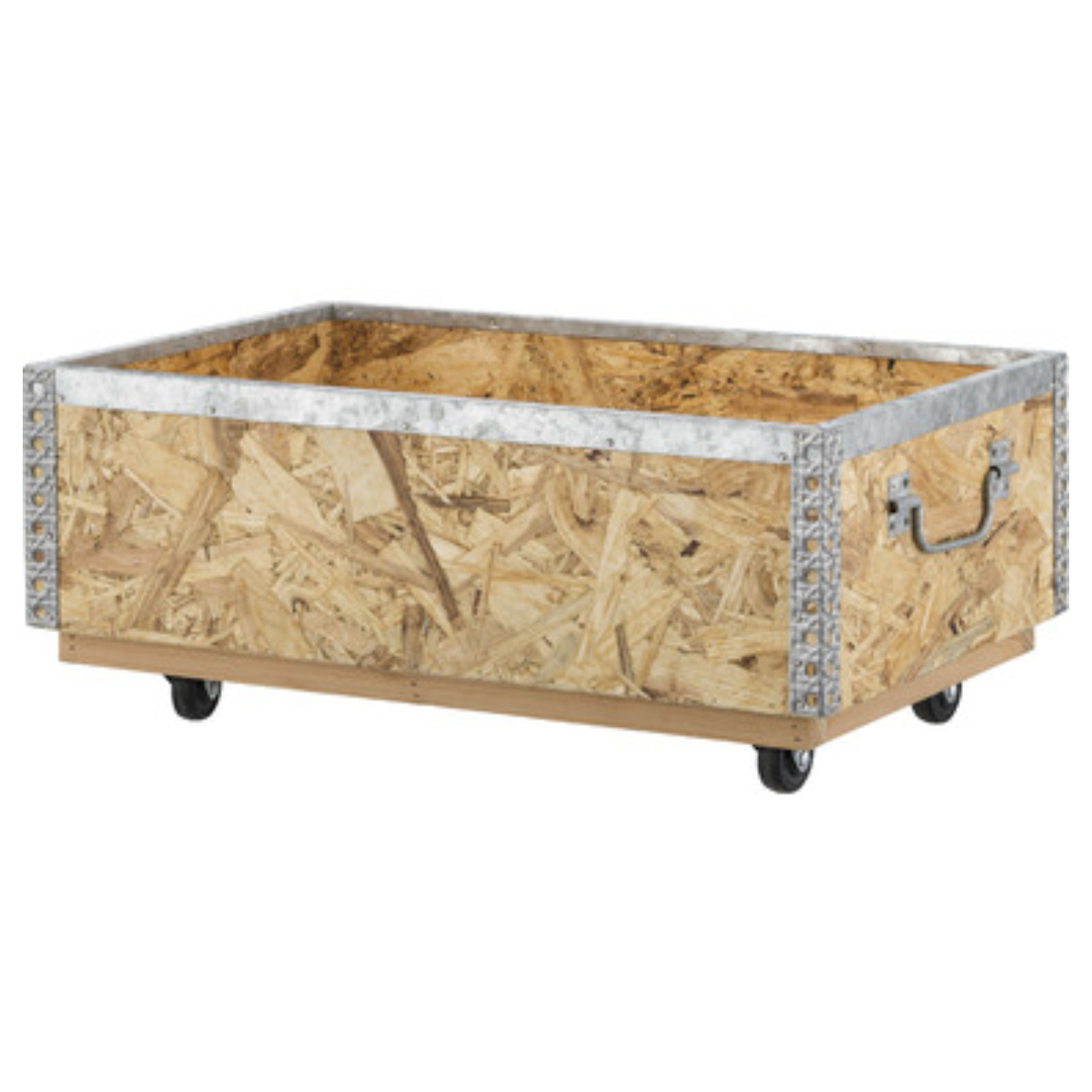 収納ボックス スタッキングボックス S キャスター付き 幅51.5×奥行33×高さ21cm ( スタッキング スタック 小物収納 収納家具 収納 木製 アウトドアボックス コンテナ 収納ケース キャリー ワゴン ボックス おしゃれ 北欧 )