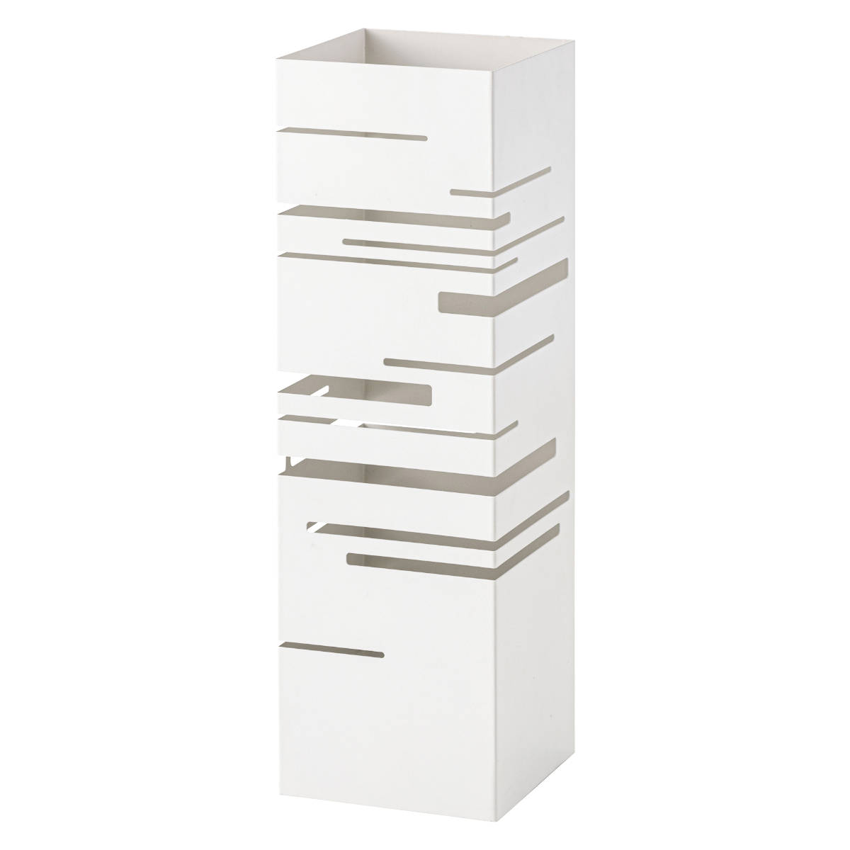 傘立て LFS-180 スチール製 ( 傘たて カサ立て アンブレラスタンド カサ 傘 かさ コンパクト モノトーン シンプル 角型 省スペース 玄関 エントランス 乾きやすい 丈夫 水受けトレイ付き ) 【グレー】 グレー