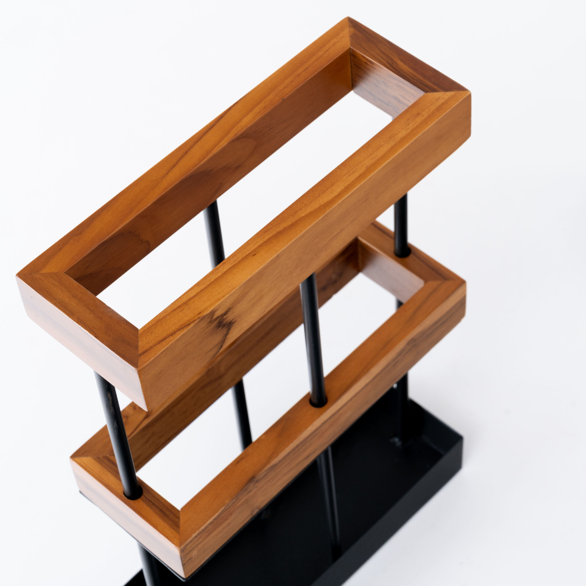 傘立て 四角 木製 スチール ( 傘たて スリム 玄関収納 省スペース 天然木 ブラック 木 ウッド 角型 コンパクト 北欧 おしゃれ )