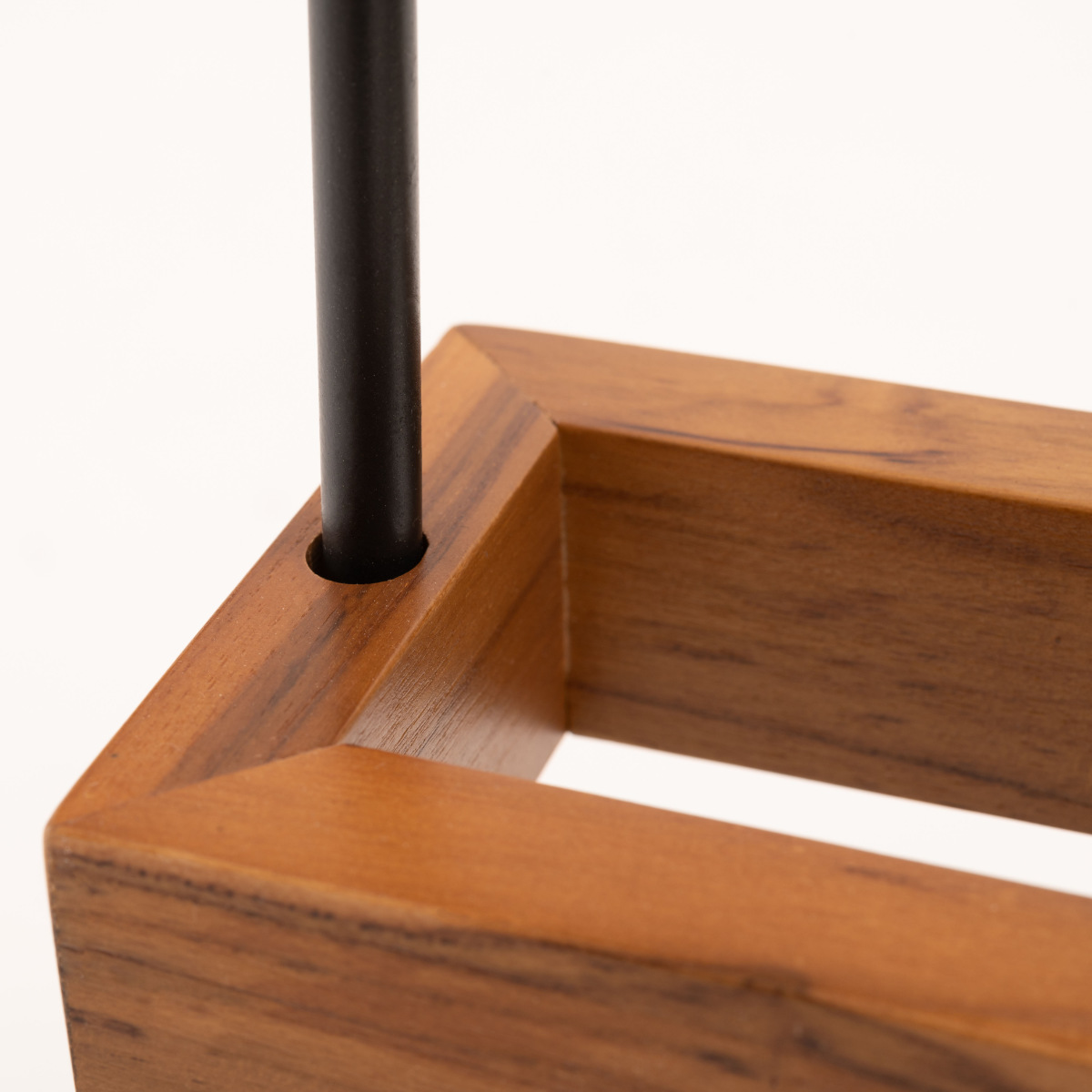 傘立て 四角 木製 スチール ( 傘たて スリム 玄関収納 省スペース 天然木 ブラック 木 ウッド 角型 コンパクト 北欧 おしゃれ )