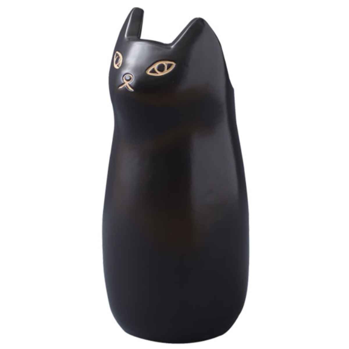 傘立て ネコ 34.5cm 陶器 ( 傘たて 猫 玄関収納 スリム アンブレラスタンド かわいい 猫グッズ 傘入れ 猫型 アニマル 錆びない 北欧 玄関 収納 ) 【ホワイト】 ホワイト