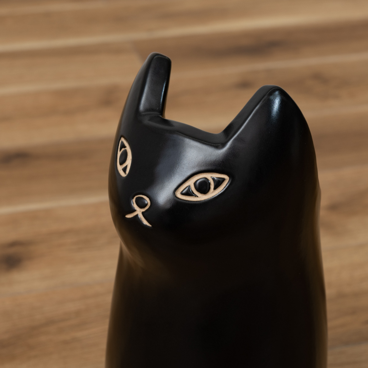 傘立て ネコ 34.5cm 陶器 ( 傘たて 猫 玄関収納 スリム アンブレラスタンド かわいい 猫グッズ 傘入れ 猫型 アニマル 錆びない 北欧 玄関 収納 ) 【ホワイト】 ホワイト