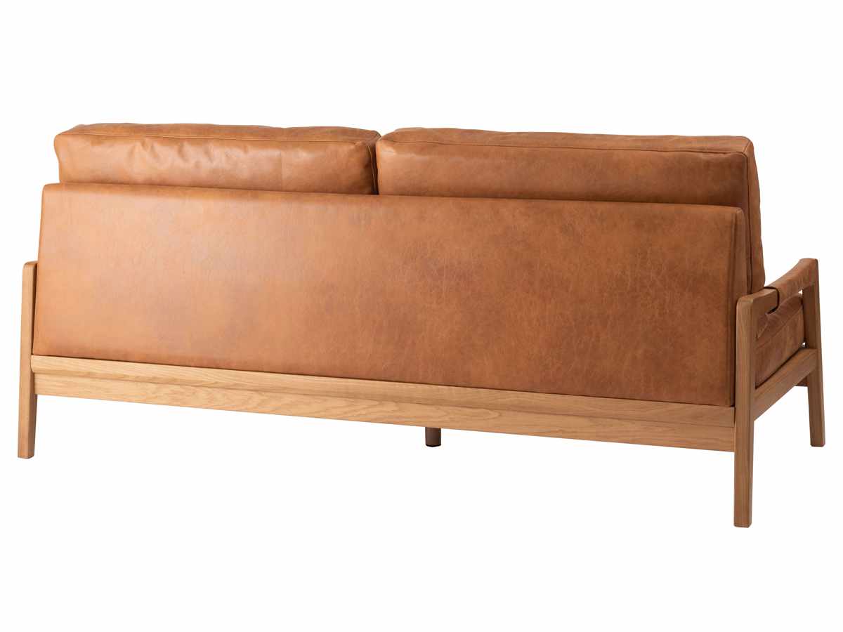 ソファ 3人掛け 幅181cm クロスレザー フェンネル form ( 開梱設置 リビングソファ sofa 木製 天然木 座面広い サポートクッション付き 肘掛け レザー調 ダイニングソファ 座り心地 快適 ソファー ゆったり 背もたれ )